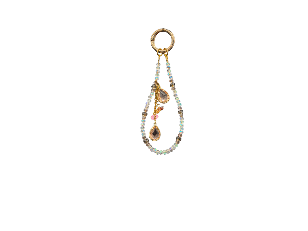 Bracelet Ambre Bloomeliya tons ambre, caramel et ivoire, 1re rangée seule