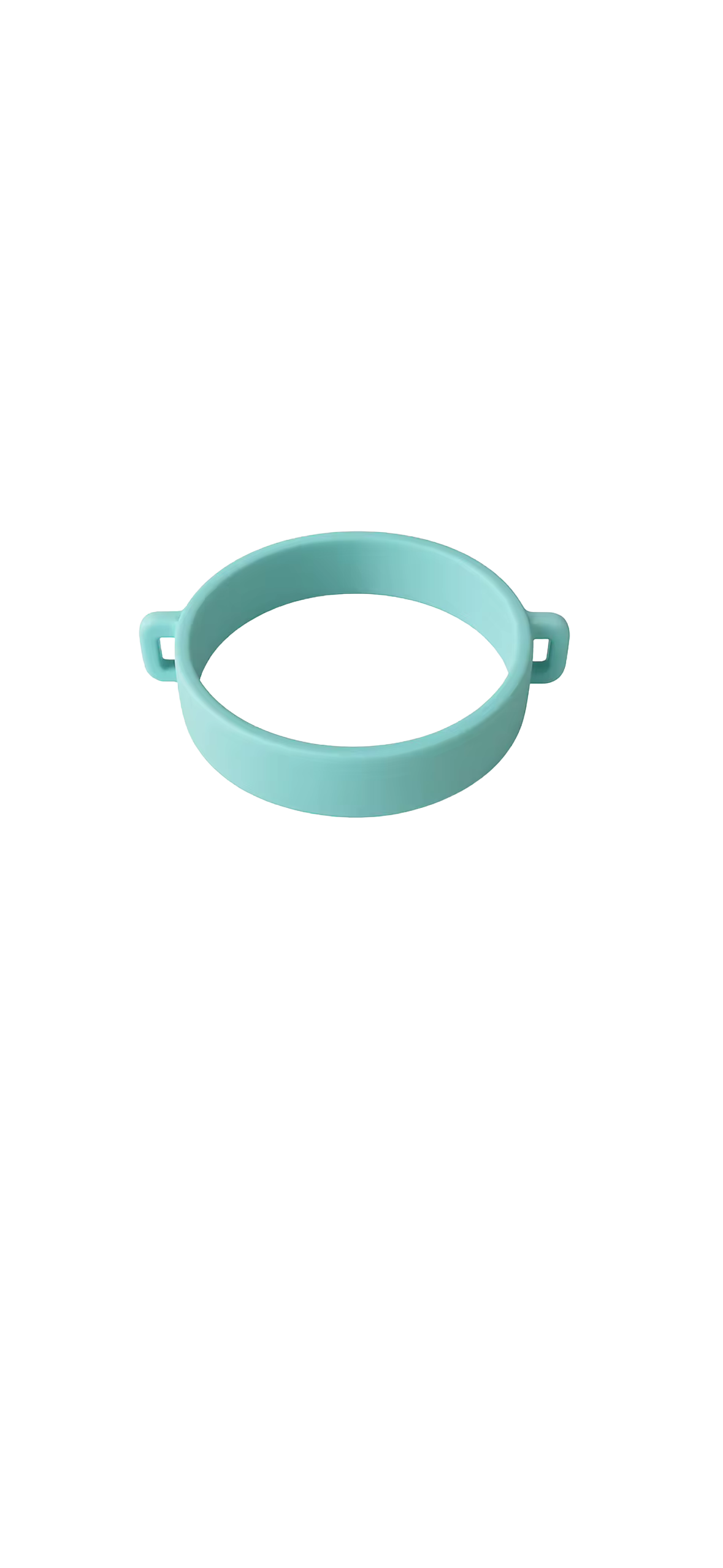 Élastique pour gourde couleur aqua pastel, avec anneaux pour accrocher un bracelet