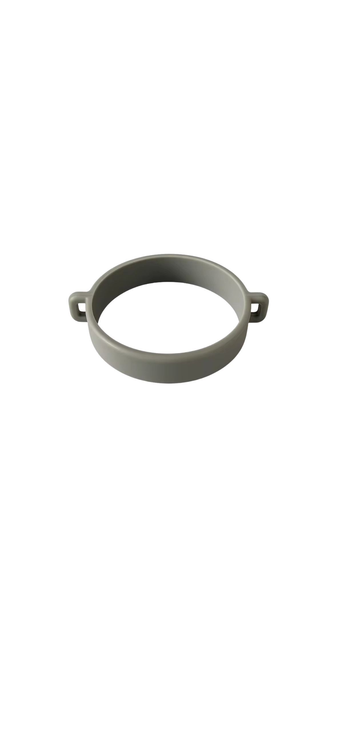 Élastique pour gourde couleur gris perle, avec anneaux pour accrocher un bracelet