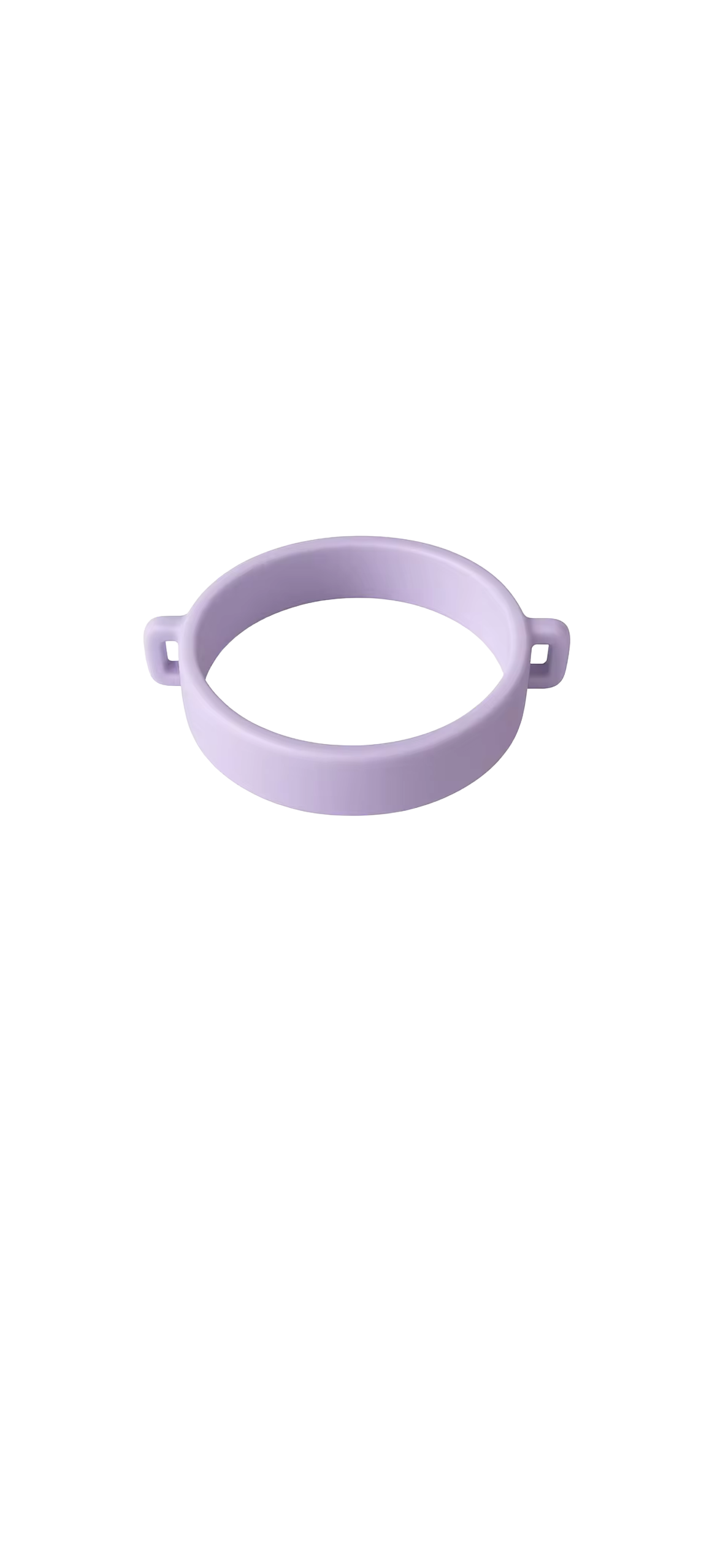 Élastique pour gourde couleur lilas, avec anneaux pour accrocher un bracelet
