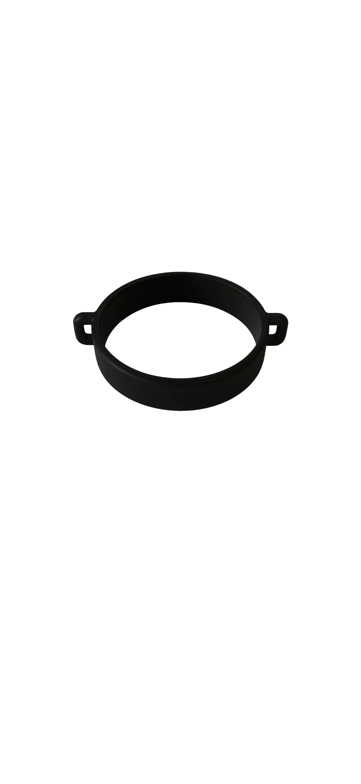 Élastique pour gourde couleur noir, avec anneaux pour accrocher un bracelet