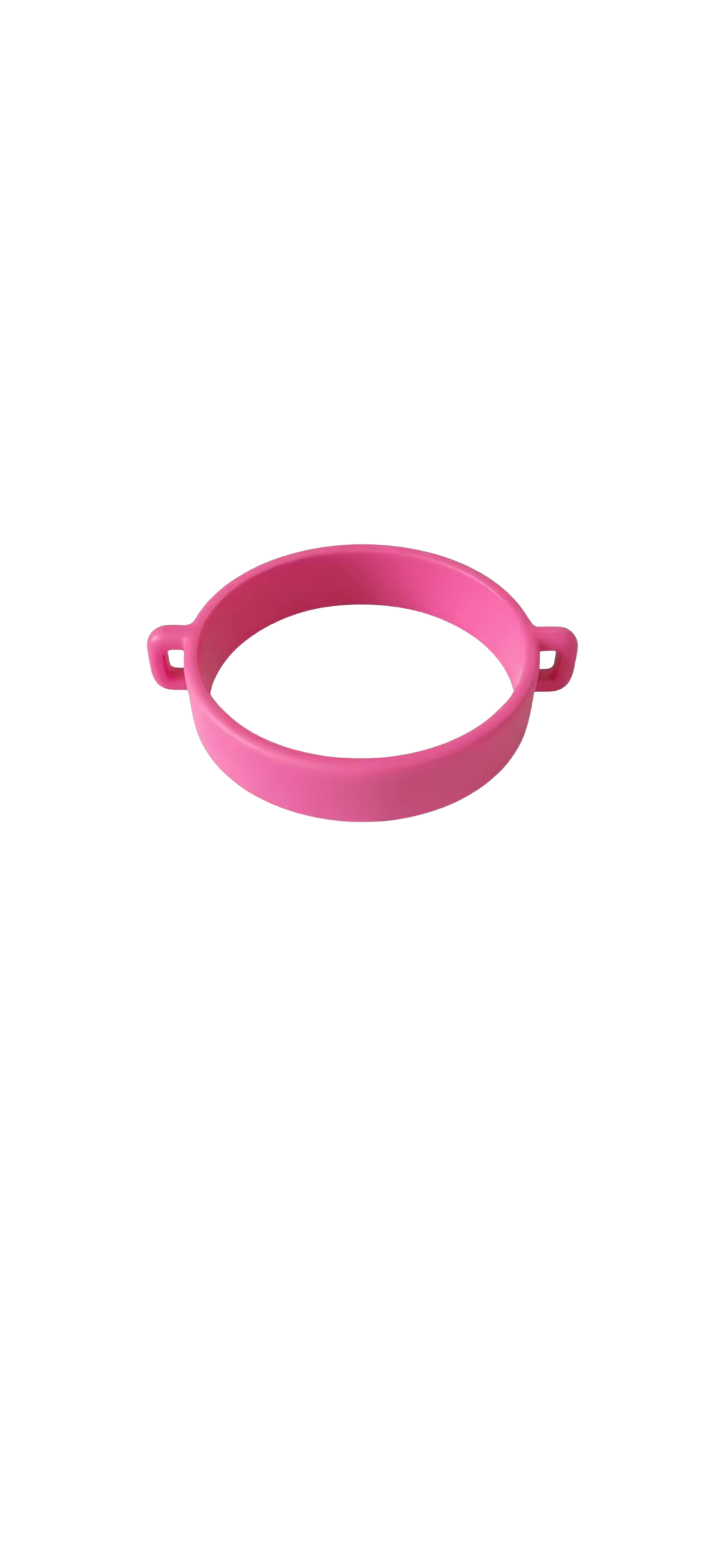 Élastique pour gourde couleur rose bonbon, avec anneaux pour accrocher un bracelet