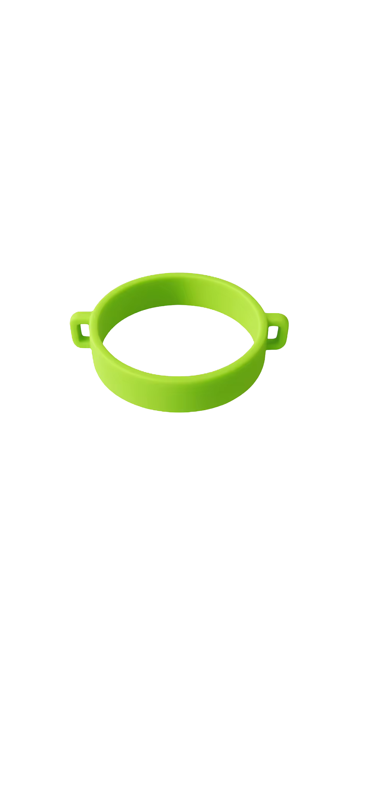 Élastique pour gourde couleur vert anis, avec anneaux pour accrocher un bracelet
